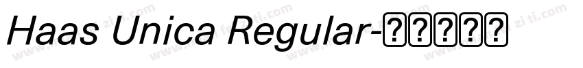 Haas Unica Regular字体转换